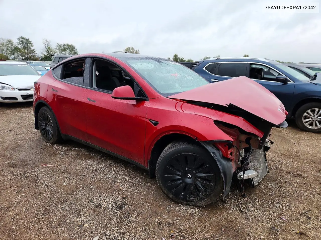 2023 TESLA MODEL Y VIN 7SAYGDEEXPA172042 — фото 4