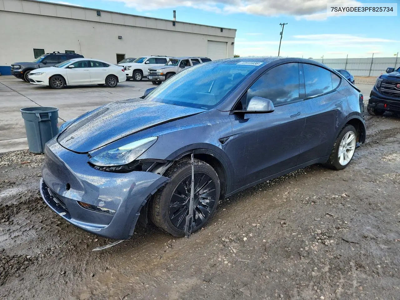 TESLA MODEL Y 2023, VIN 7SAYGDEE3PF825734