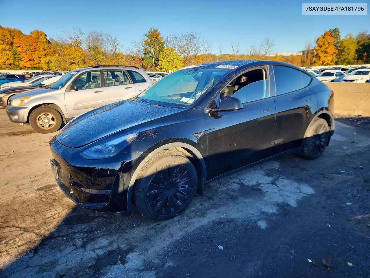 TESLA MODEL Y 2023, VIN 7SAYGDEE7PA181796
