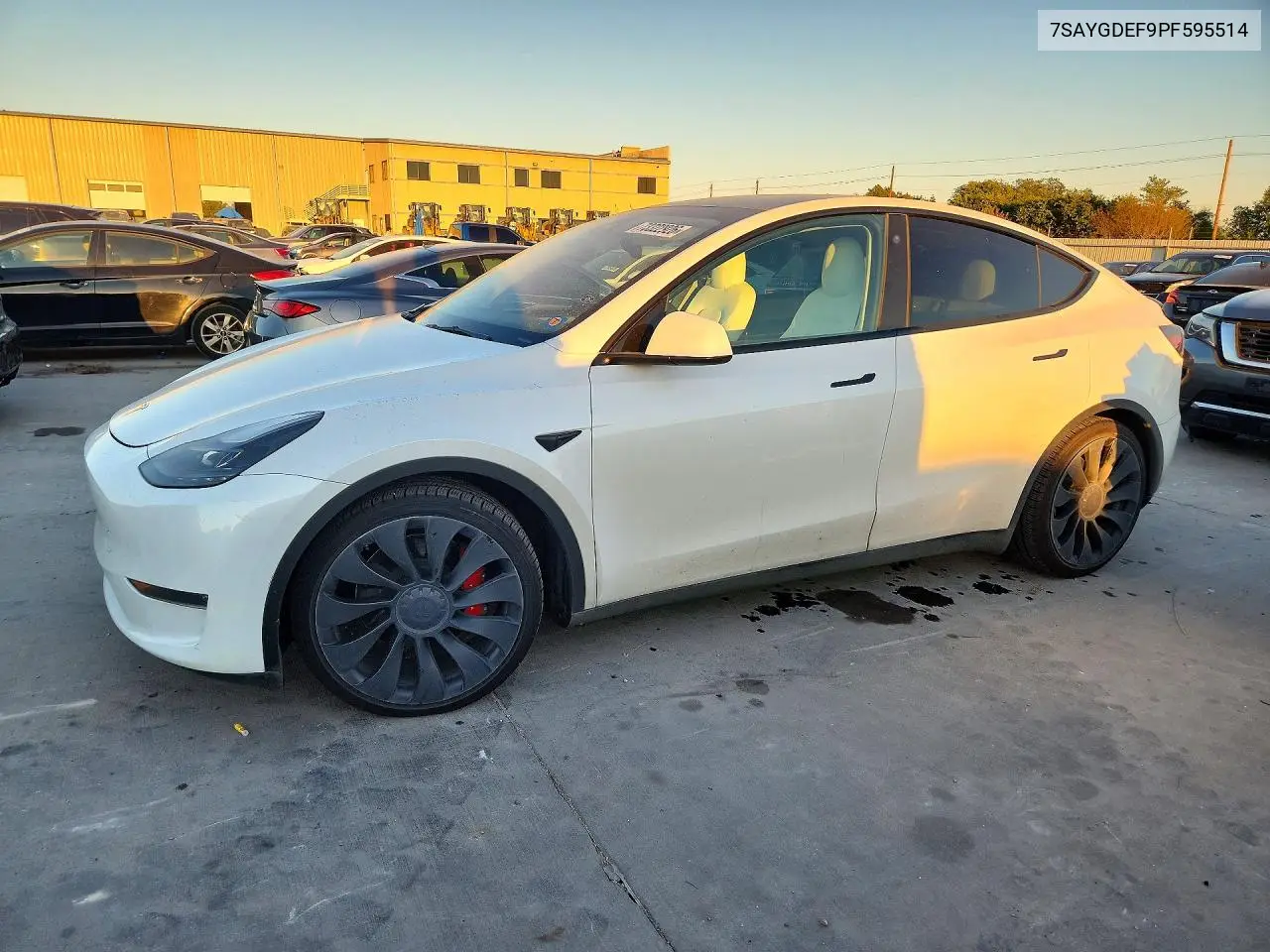TESLA MODEL Y 2023, VIN 7SAYGDEF9PF595514