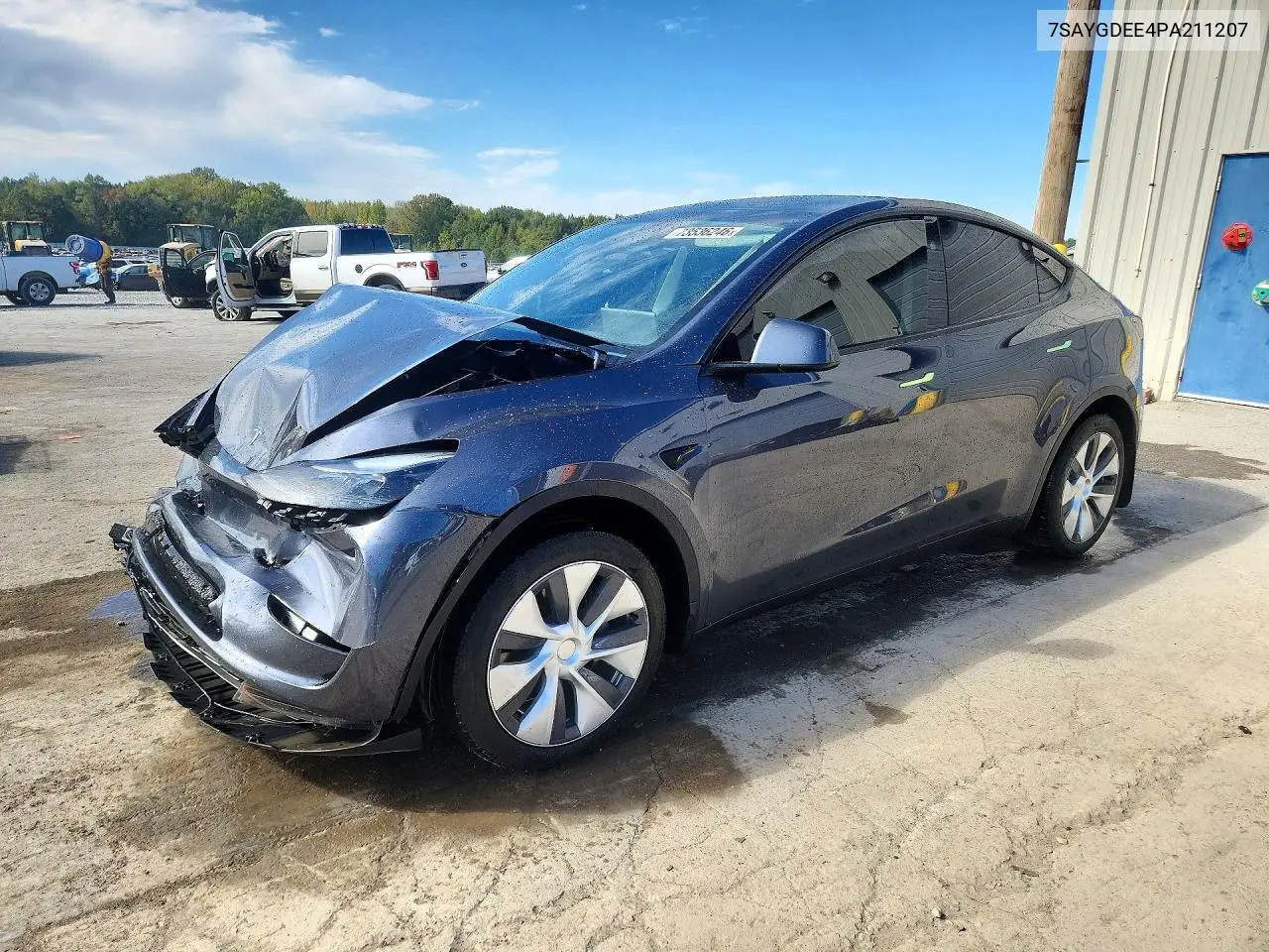 TESLA MODEL Y 2023, VIN 7SAYGDEE4PA211207