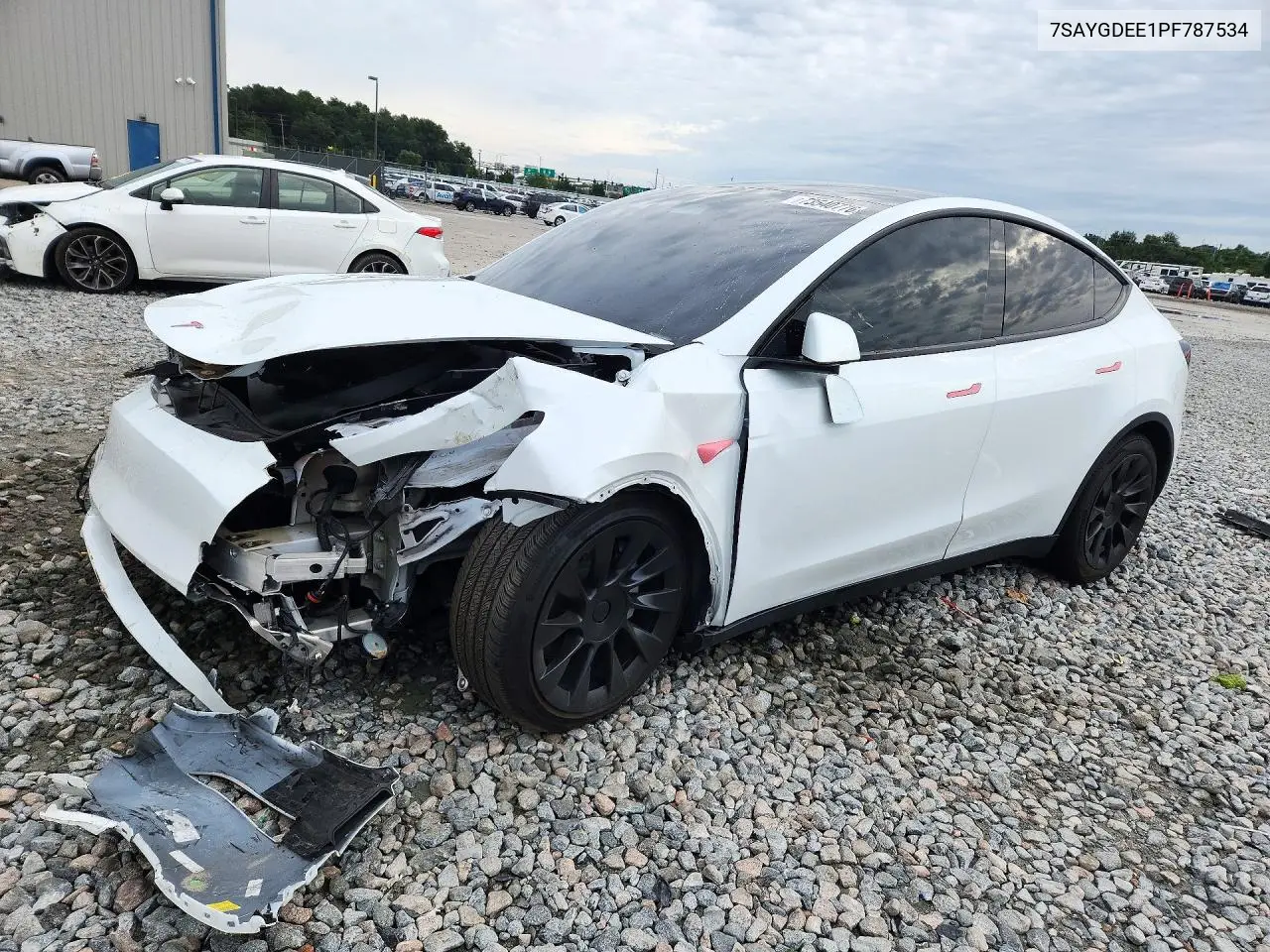 TESLA MODEL Y 2023, VIN 7SAYGDEE1PF787534