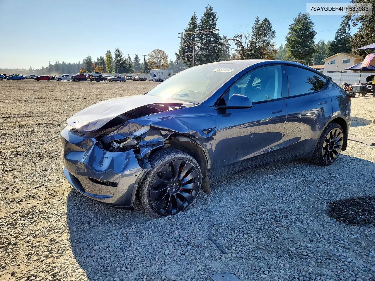 TESLA MODEL Y 2023, VIN 7SAYGDEF4PF587983