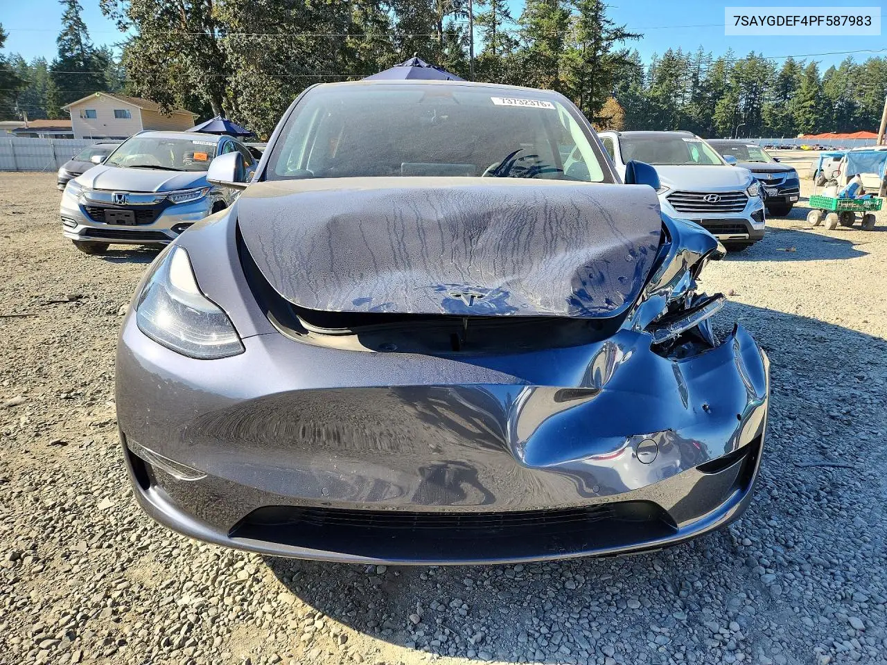 2023 TESLA MODEL Y VIN 7SAYGDEF4PF587983 — фото 5