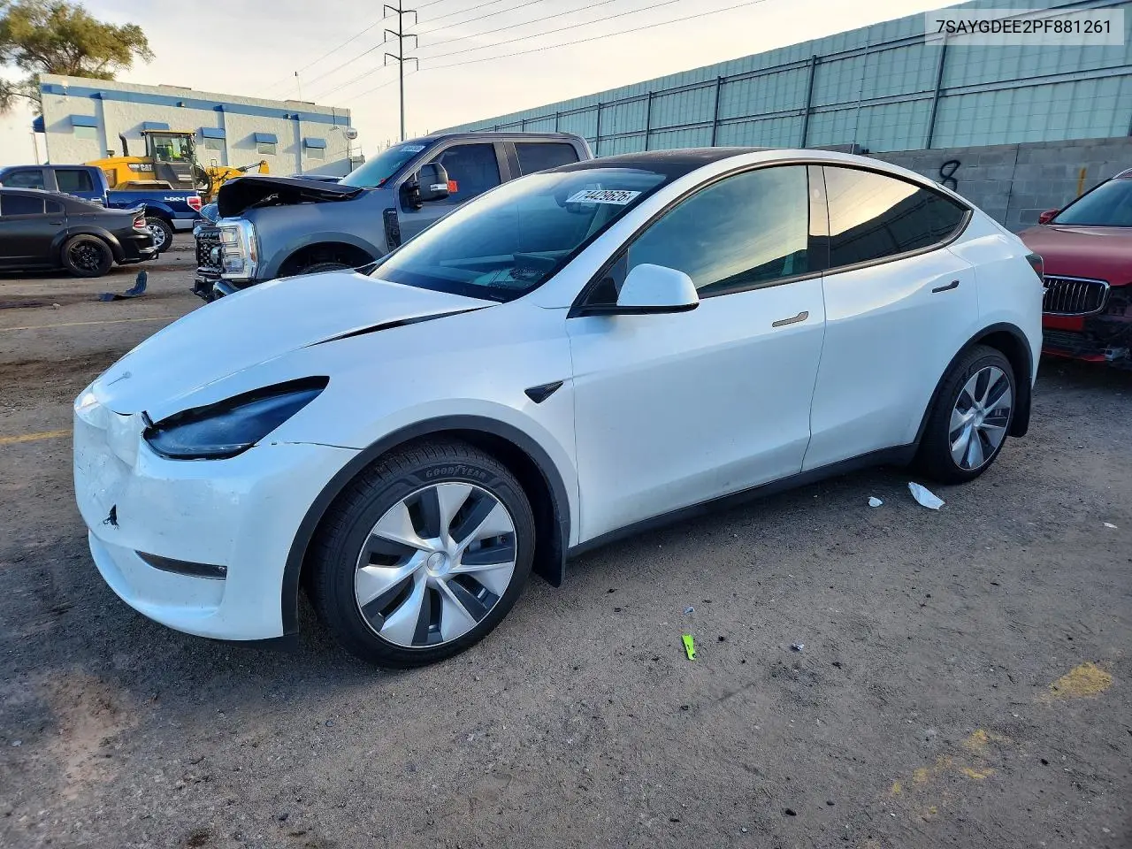 TESLA MODEL Y 2023, VIN 7SAYGDEE2PF881261