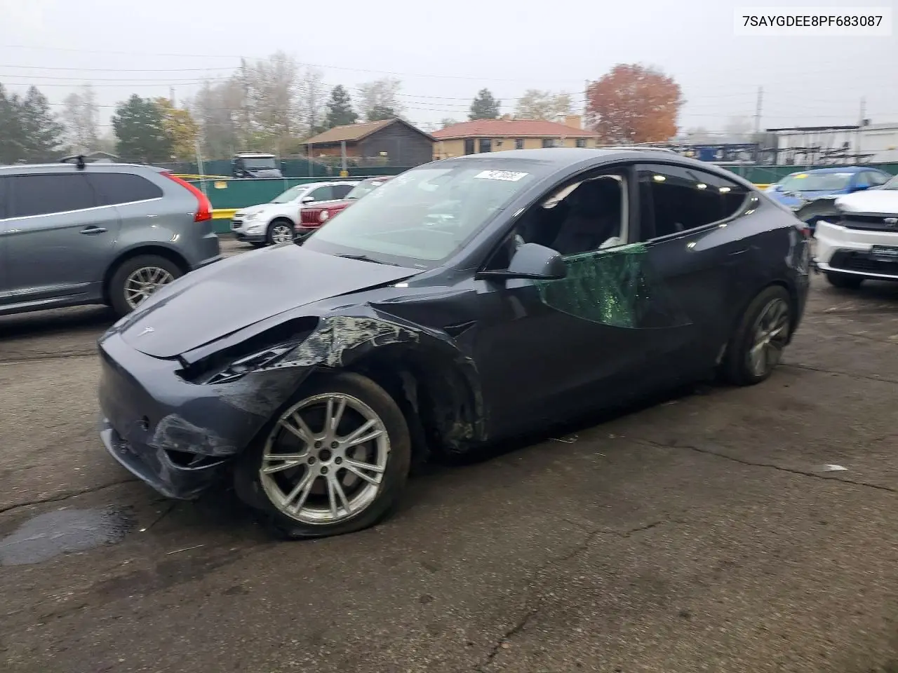 TESLA MODEL Y 2023, VIN 7SAYGDEE8PF683087