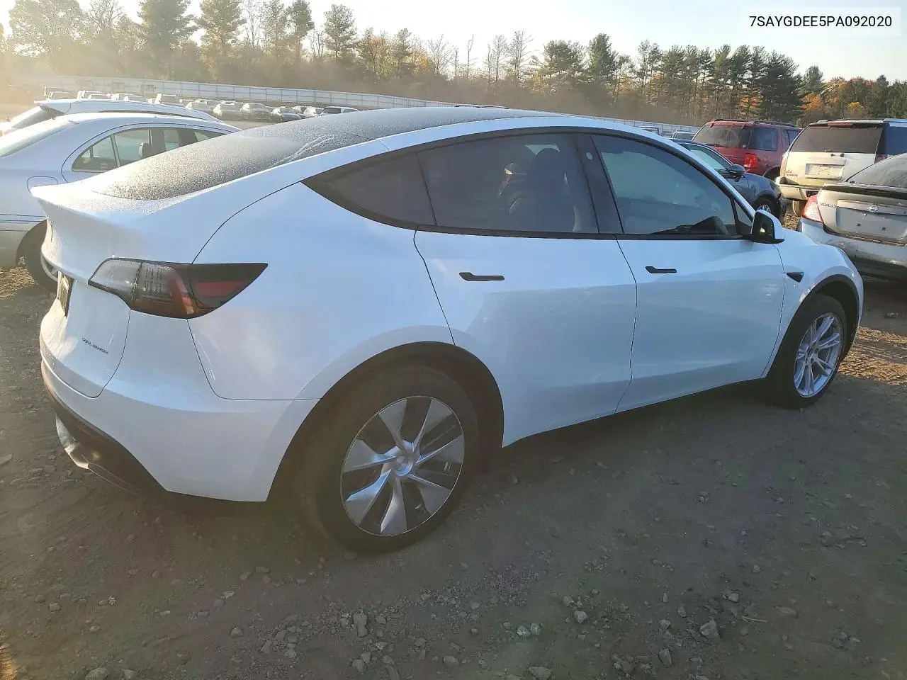 2023 TESLA MODEL Y VIN 7SAYGDEE5PA092020 — фото 3
