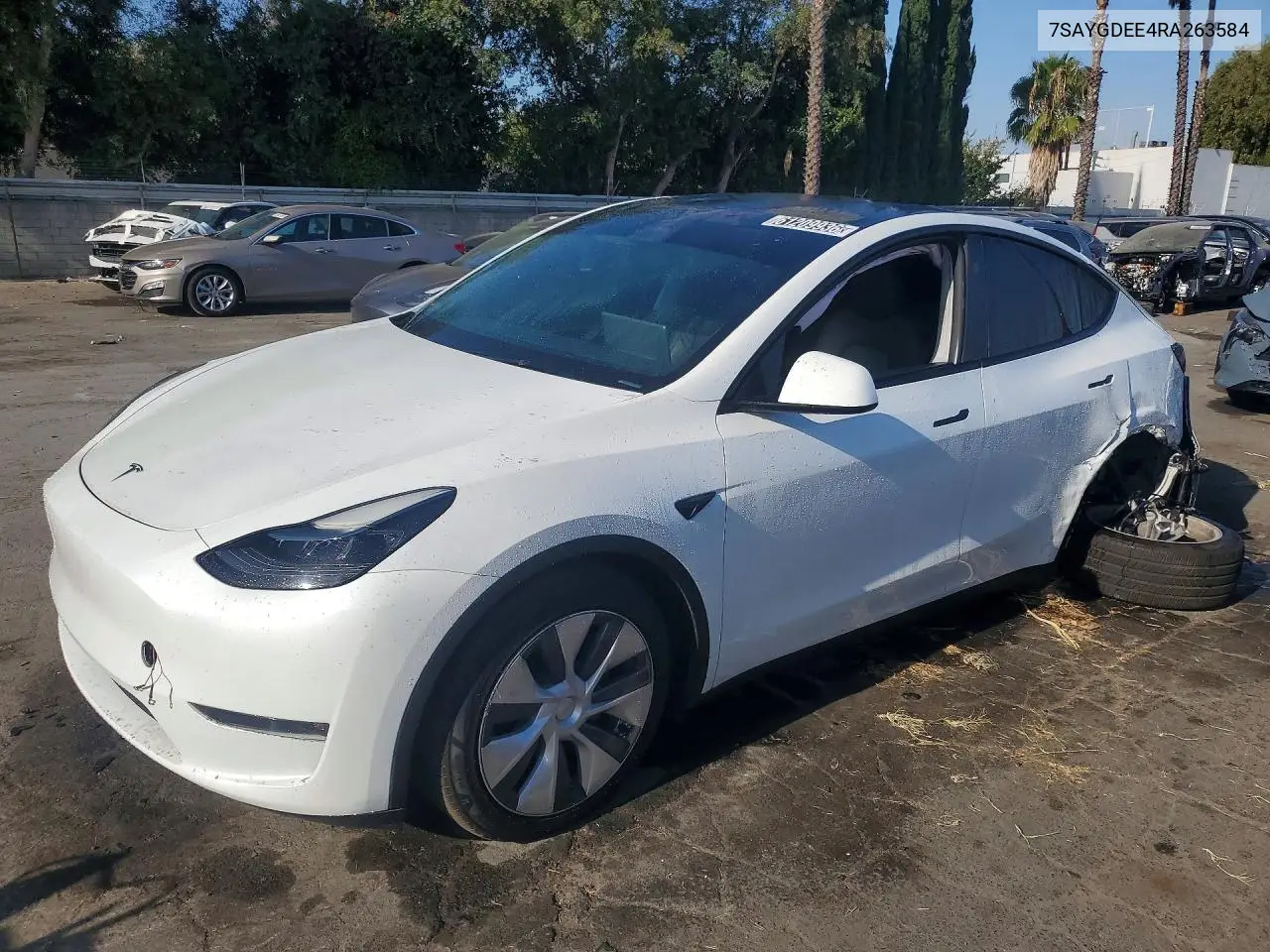 TESLA MODEL Y 2024, VIN 7SAYGDEE4RA263584