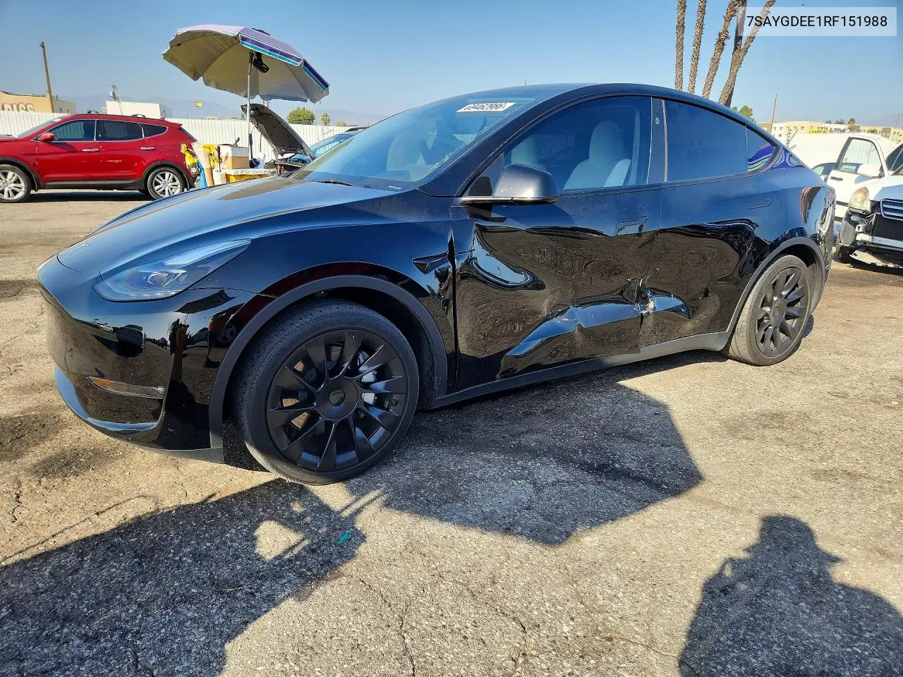 TESLA MODEL Y 2024, VIN 7SAYGDEE1RF151988