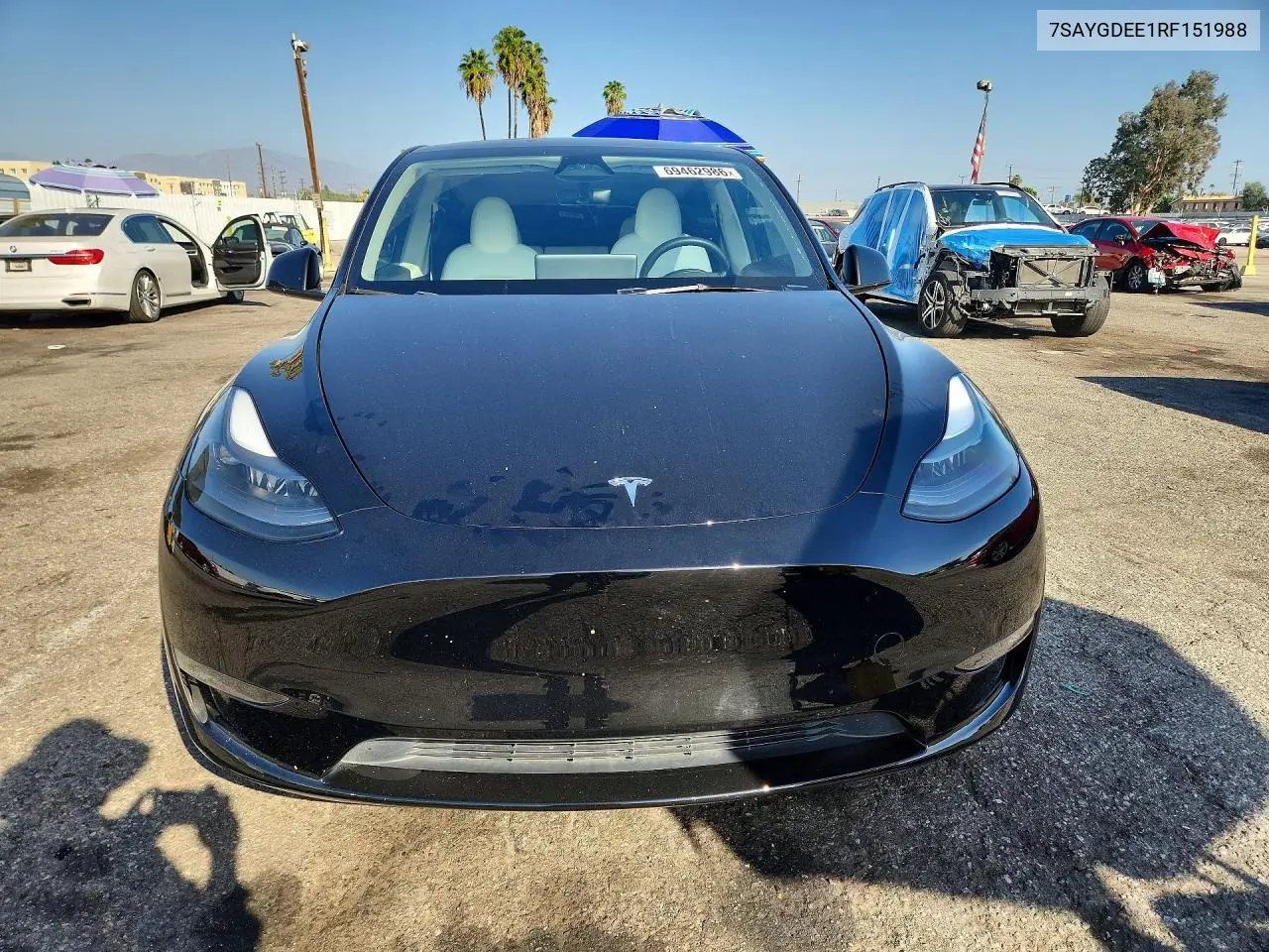 2024 TESLA MODEL Y VIN 7SAYGDEE1RF151988 — фото 5