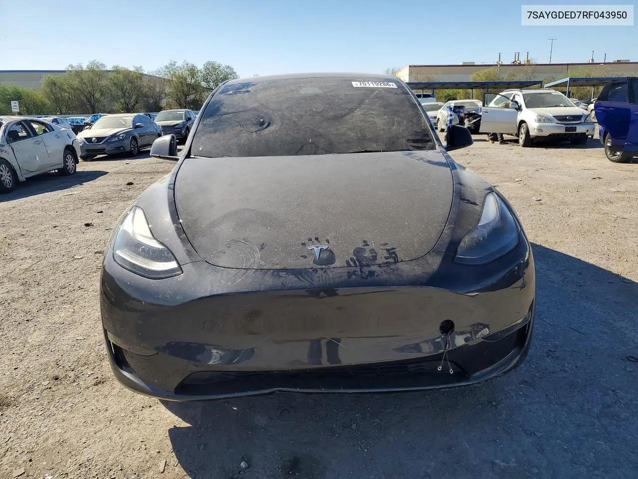 2024 TESLA MODEL Y VIN 7SAYGDED7RF043950 — фото 5