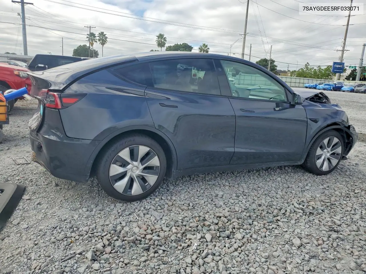 2024 TESLA MODEL Y VIN 7SAYGDEE5RF033071 — фото 3