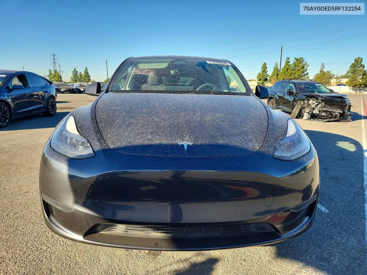 2024 TESLA MODEL Y VIN 7SAYGDED5RF132254 — фото 5