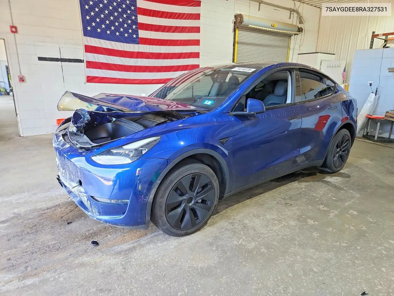 TESLA MODEL Y 2024, VIN 7SAYGDEE8RA327531