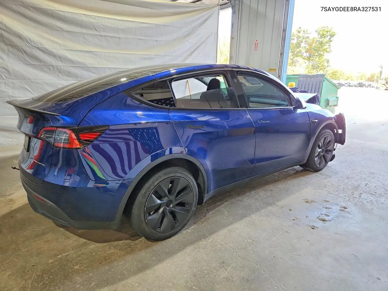 2024 TESLA MODEL Y VIN 7SAYGDEE8RA327531 — фото 3
