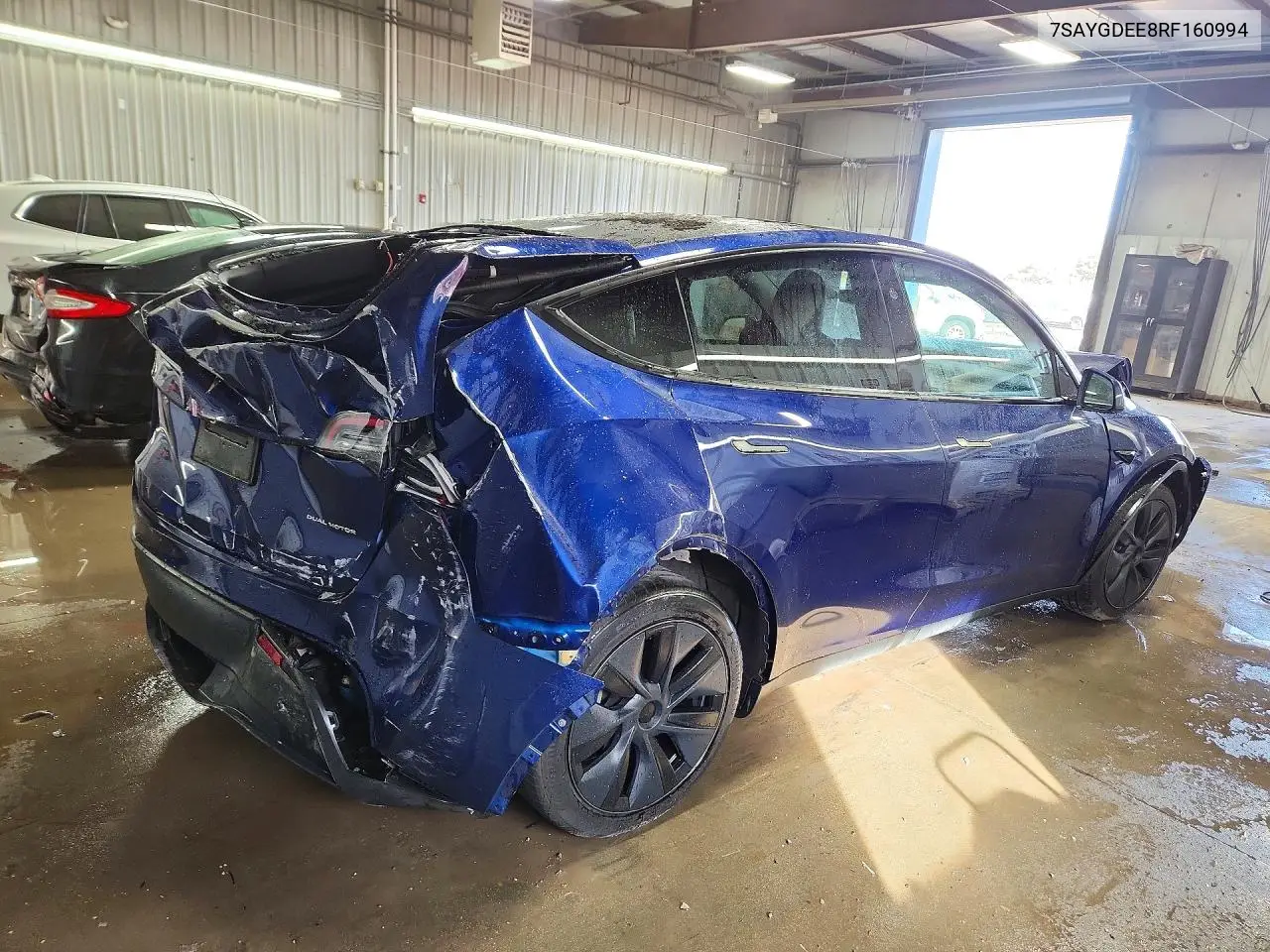 2024 TESLA MODEL Y VIN 7SAYGDEE8RF160994 — фото 3