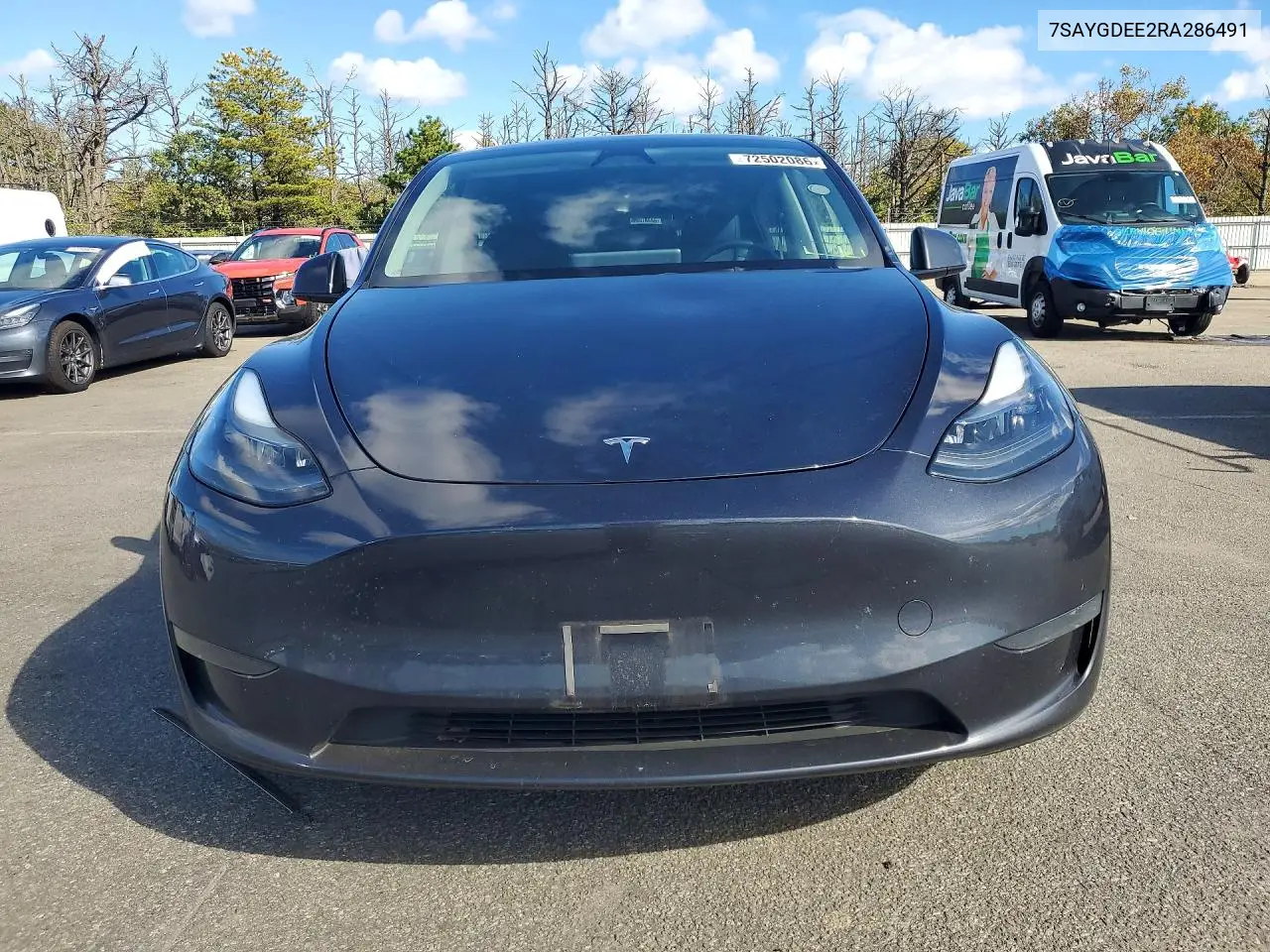 2024 TESLA MODEL Y VIN 7SAYGDEE2RA286491 — фото 5