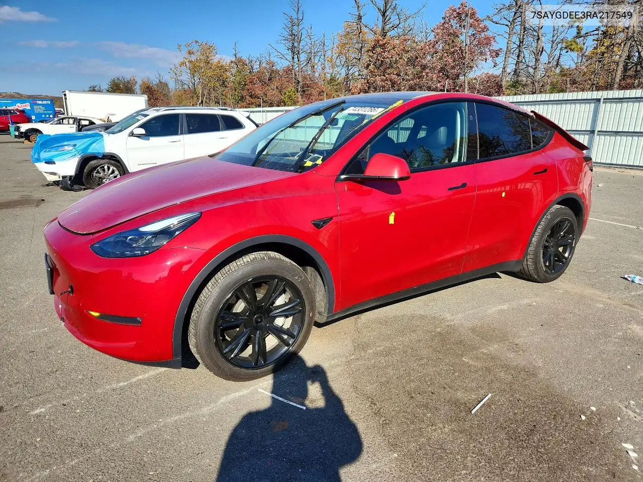 TESLA MODEL Y 2024, VIN 7SAYGDEE3RA217549