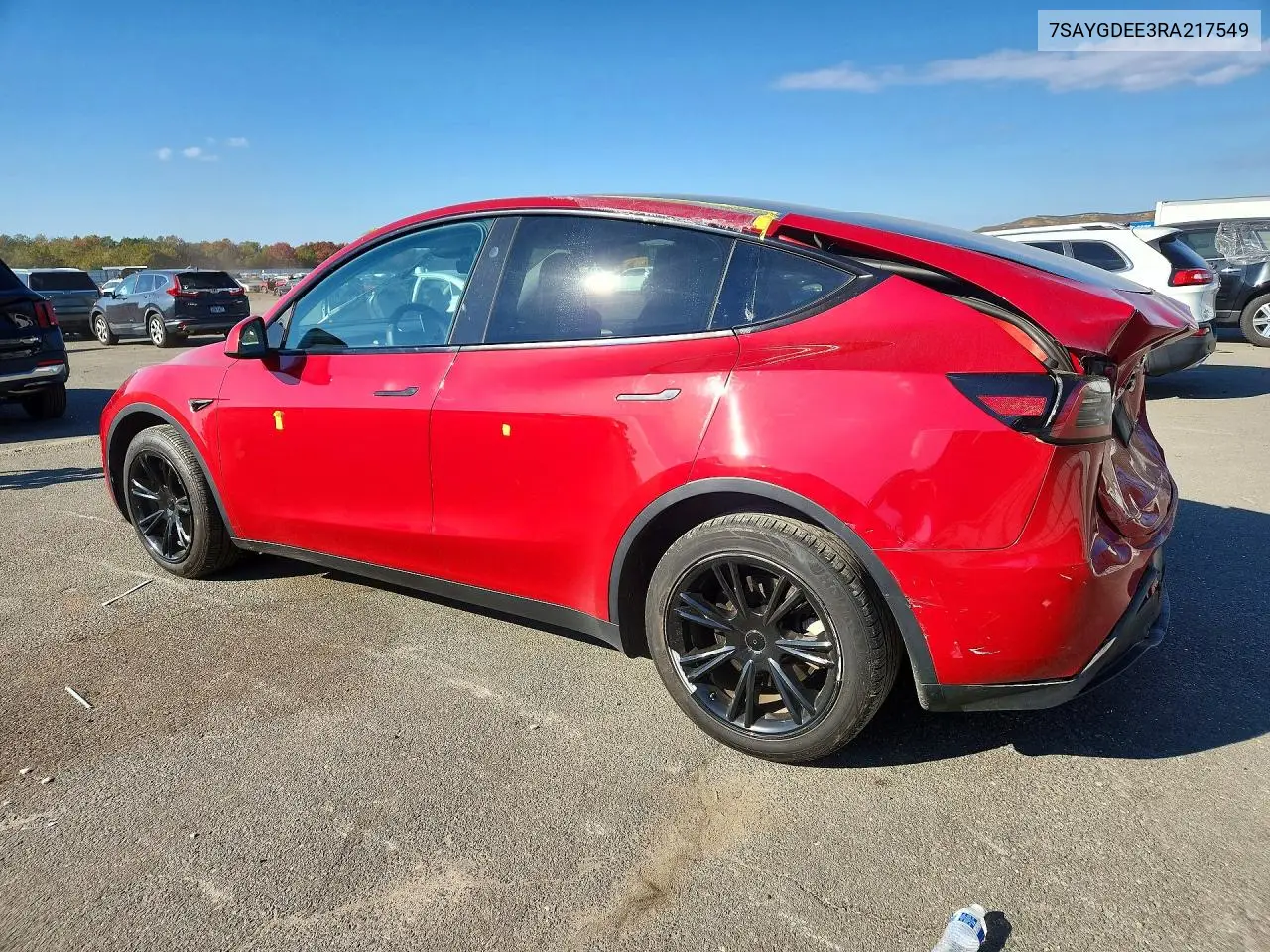2024 TESLA MODEL Y VIN 7SAYGDEE3RA217549 — фото 2