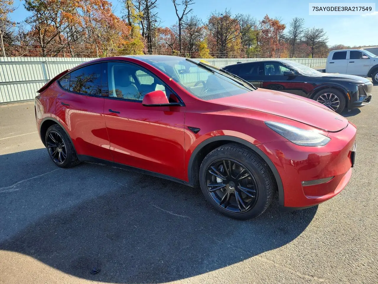 2024 TESLA MODEL Y VIN 7SAYGDEE3RA217549 — фото 4