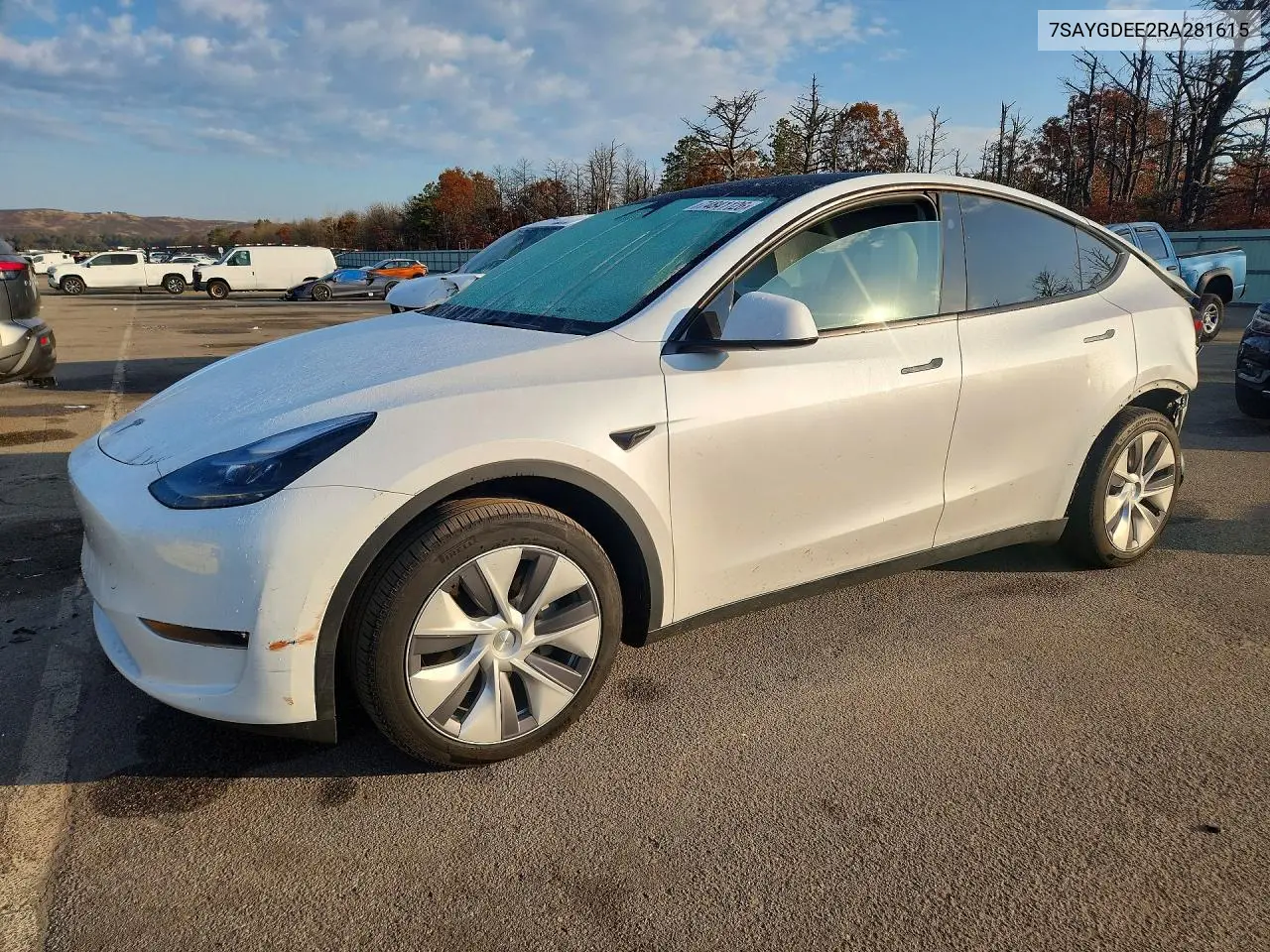 TESLA MODEL Y 2024, VIN 7SAYGDEE2RA281615