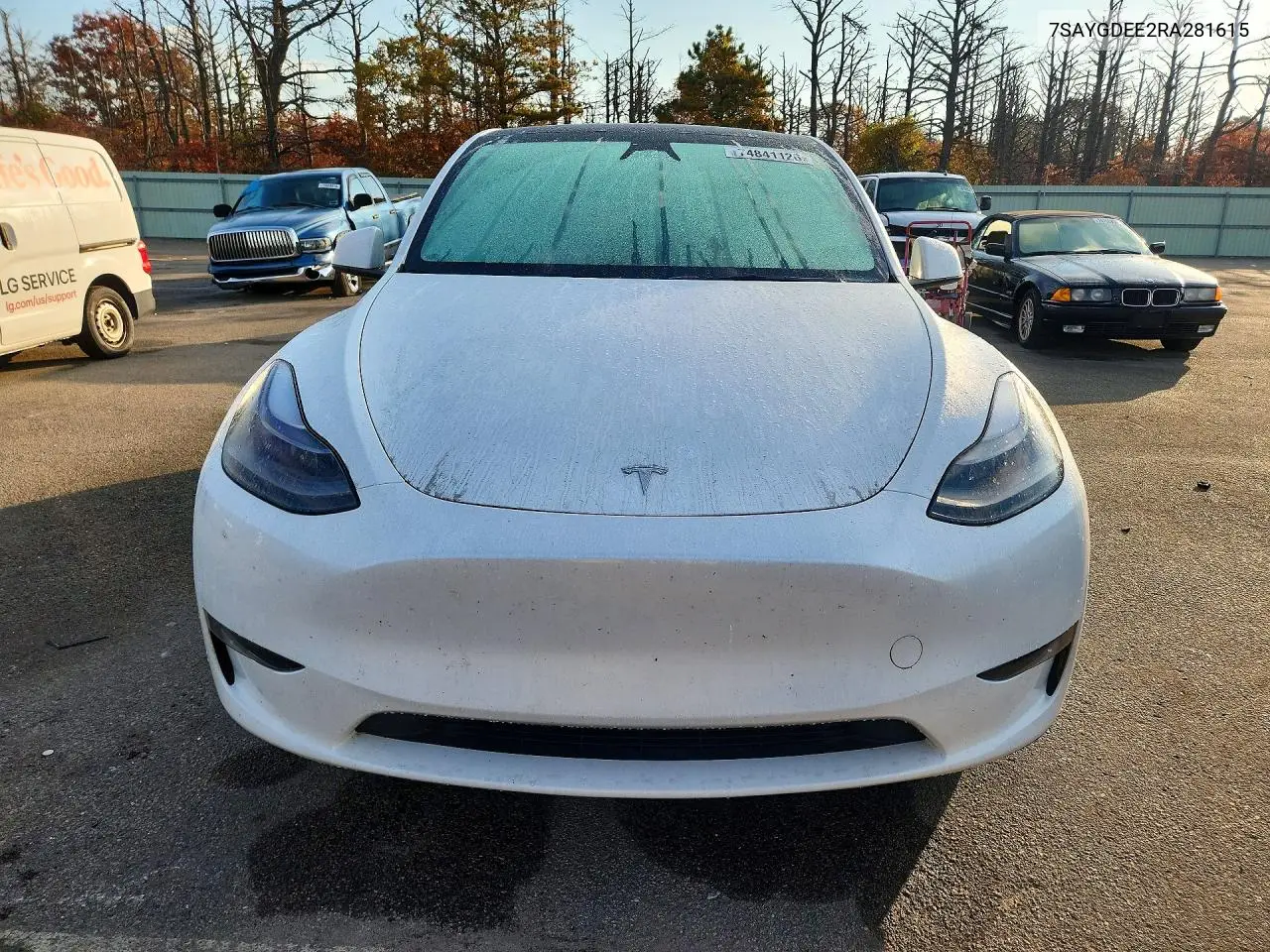 2024 TESLA MODEL Y VIN 7SAYGDEE2RA281615 — фото 5