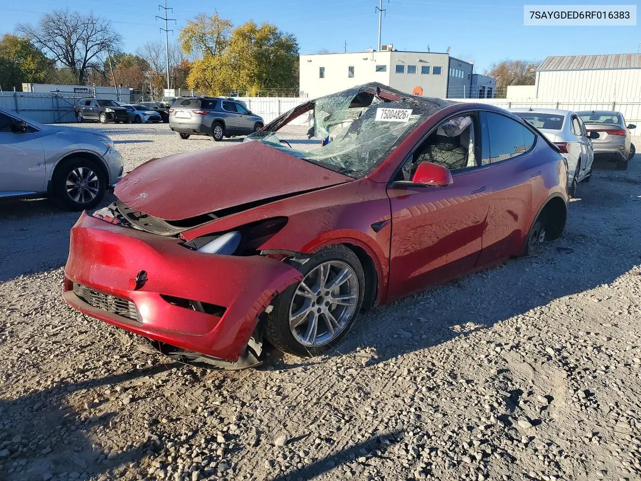 TESLA MODEL Y 2024, VIN 7SAYGDED6RF016383