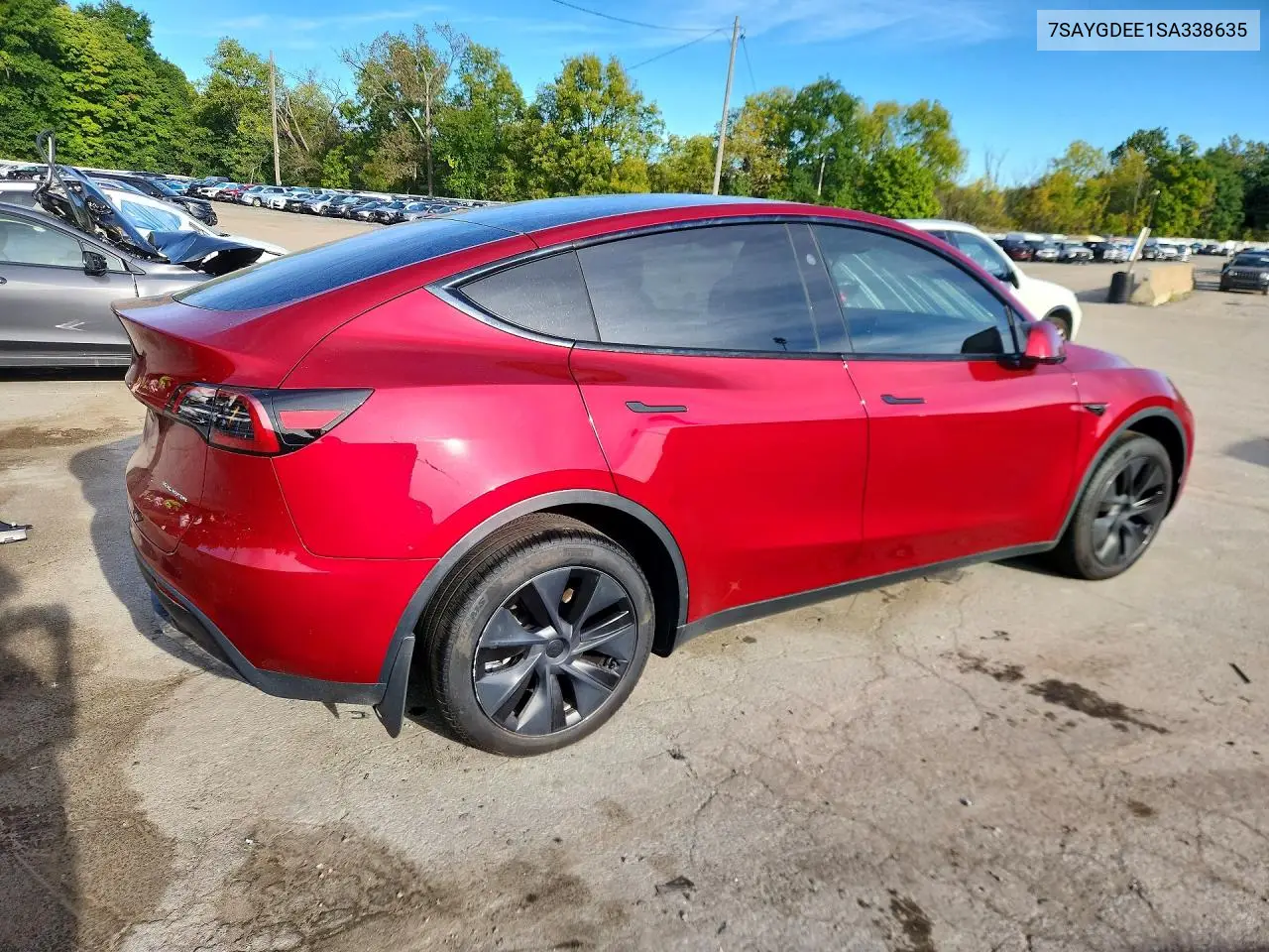 2025 TESLA MODEL Y VIN 7SAYGDEE1SA338635 — фото 3