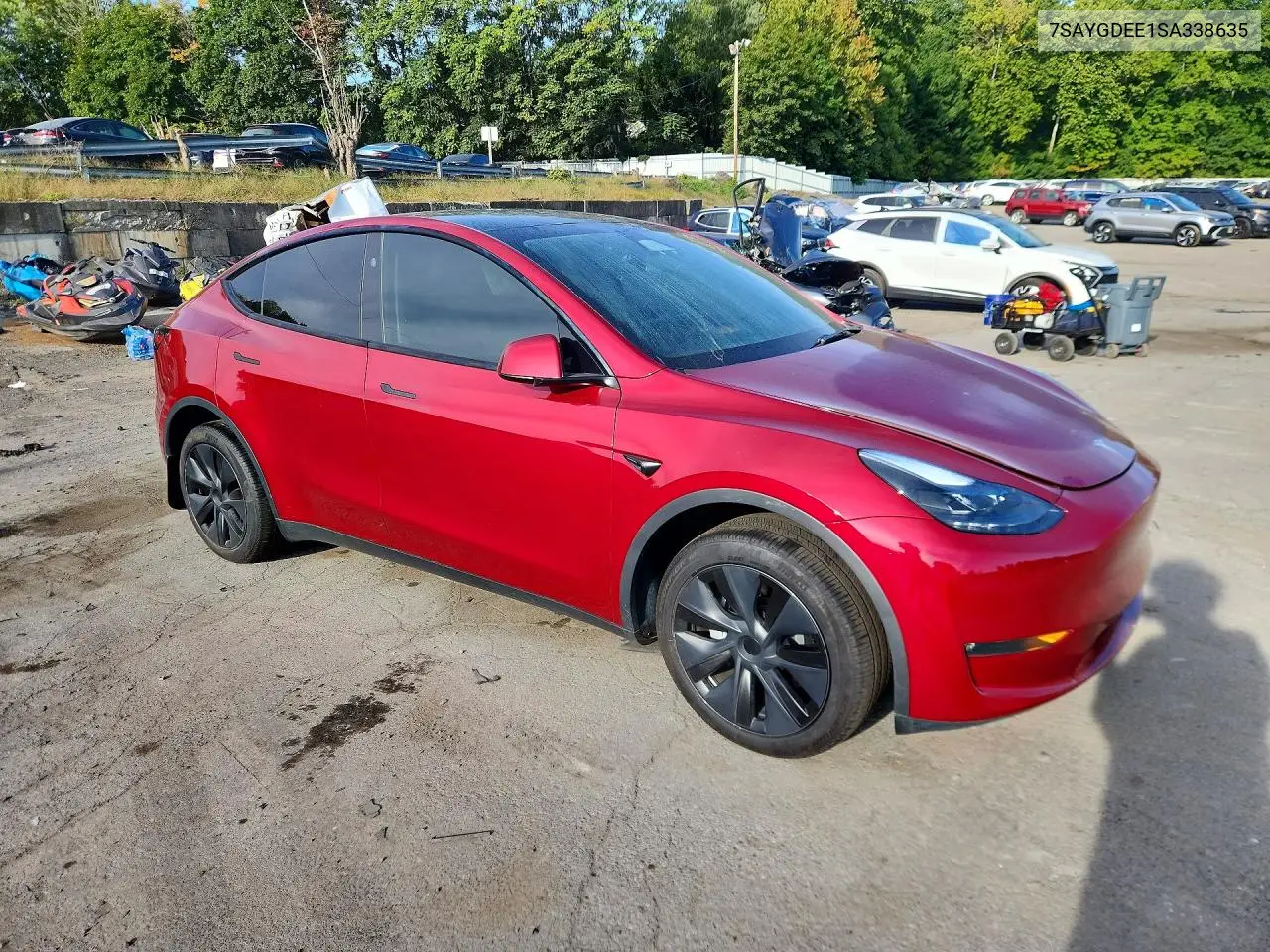 2025 TESLA MODEL Y VIN 7SAYGDEE1SA338635 — фото 4
