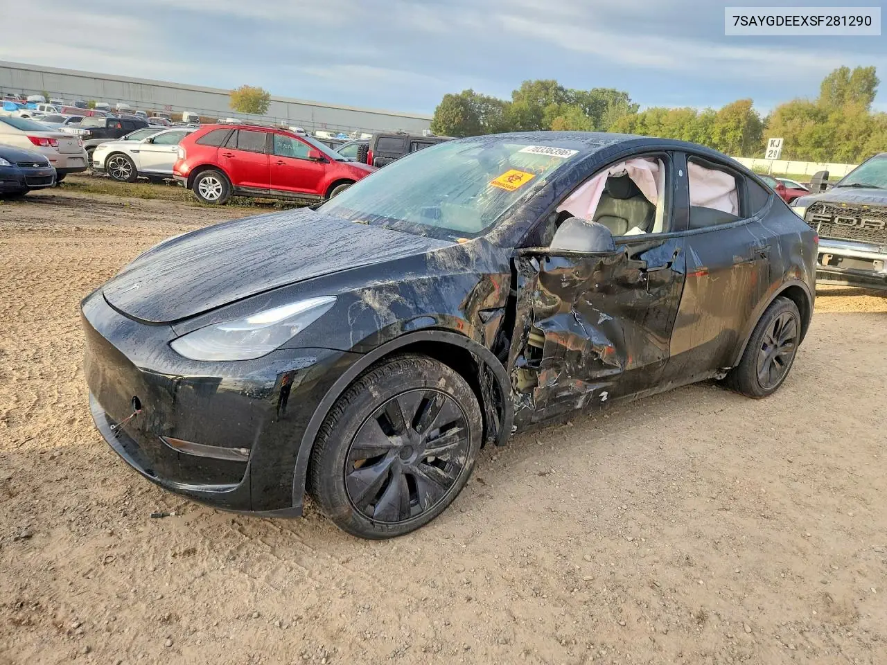 TESLA MODEL Y 2025, VIN 7SAYGDEEXSF281290