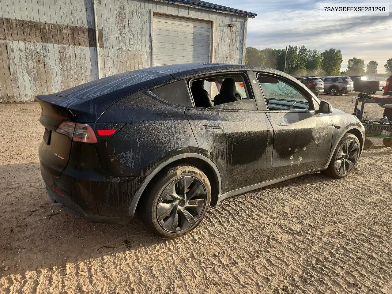 2025 TESLA MODEL Y VIN 7SAYGDEEXSF281290 — фото 3