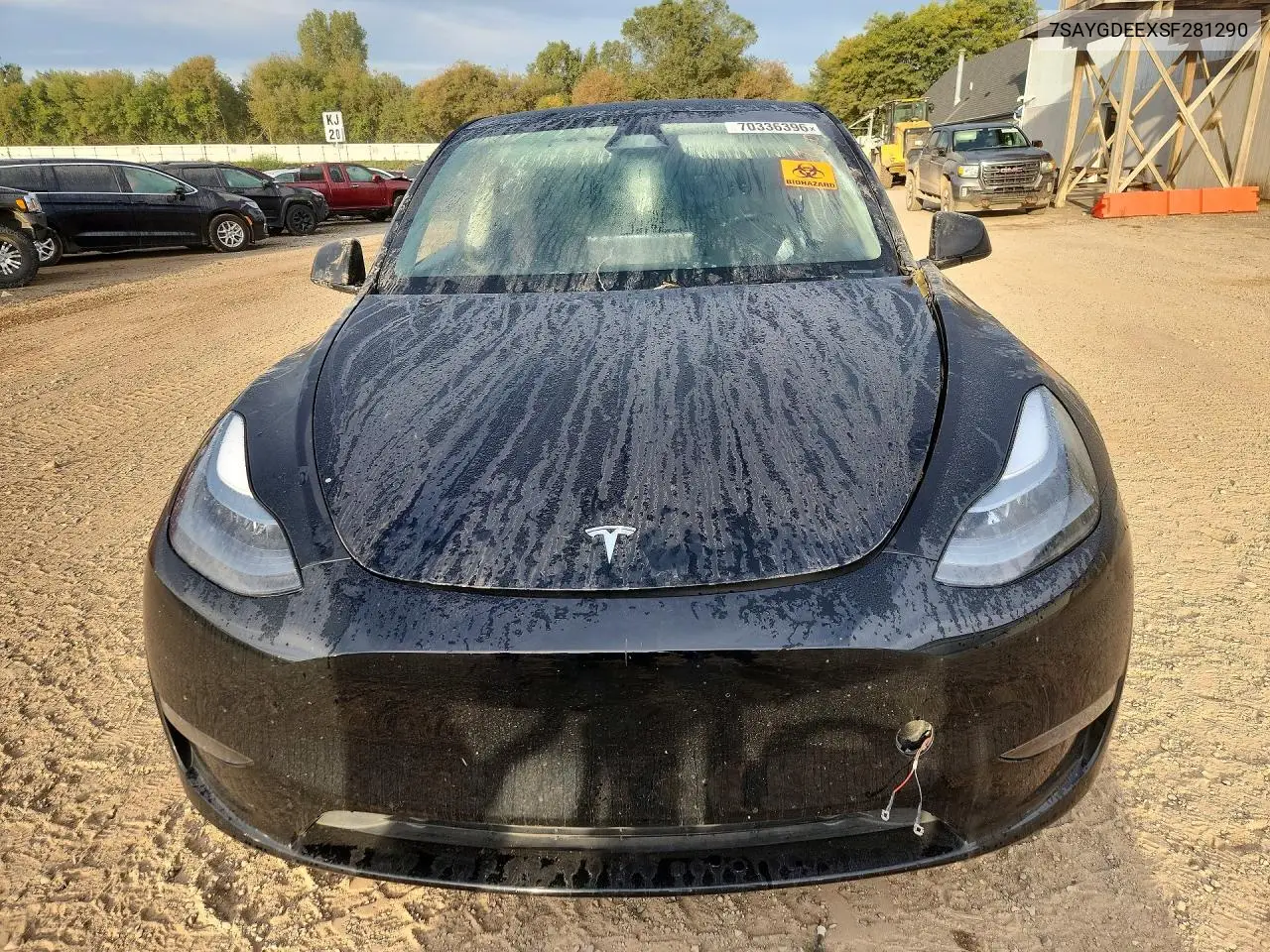 2025 TESLA MODEL Y VIN 7SAYGDEEXSF281290 — фото 5
