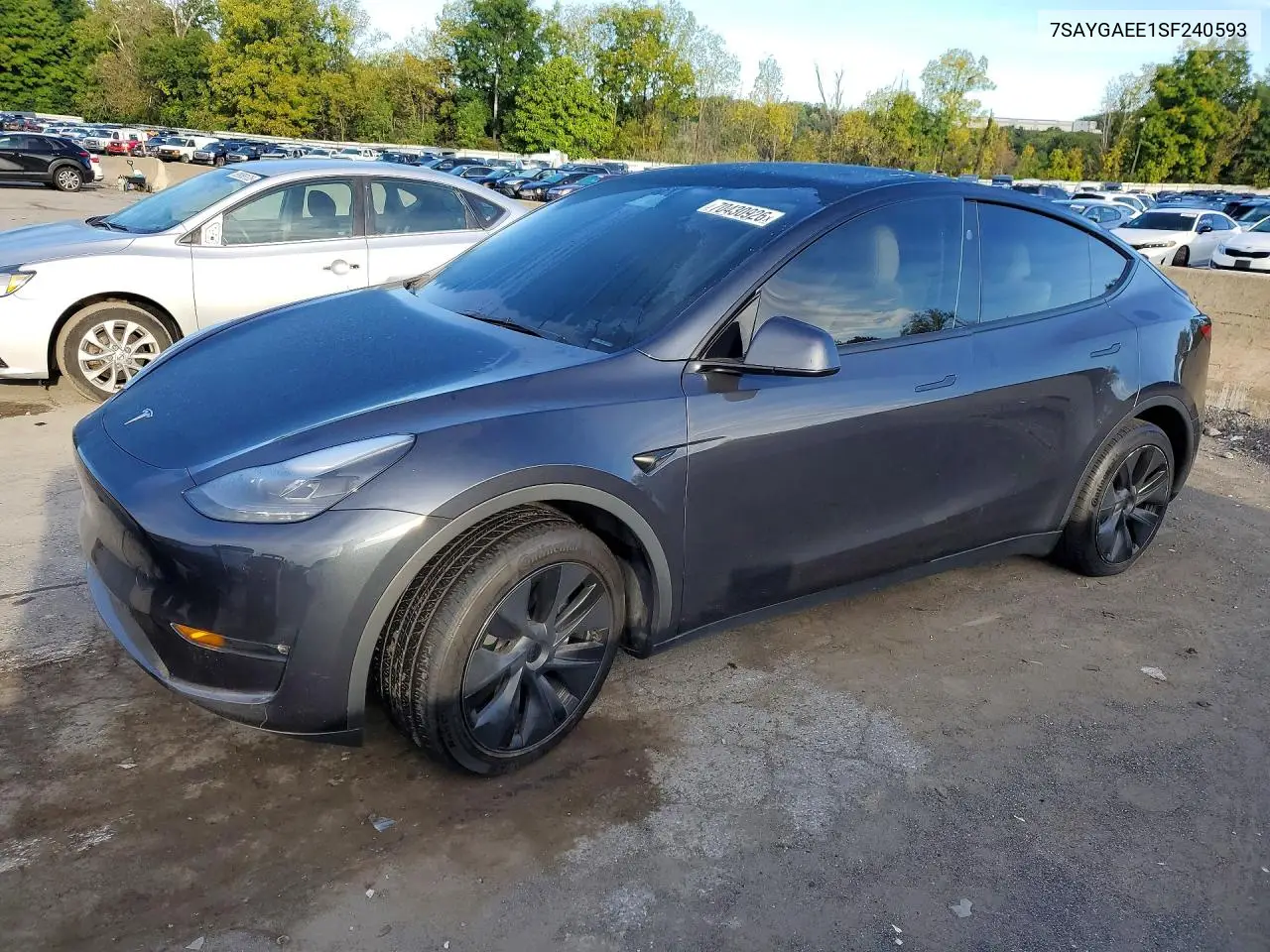 TESLA MODEL Y 2025, VIN 7SAYGAEE1SF240593
