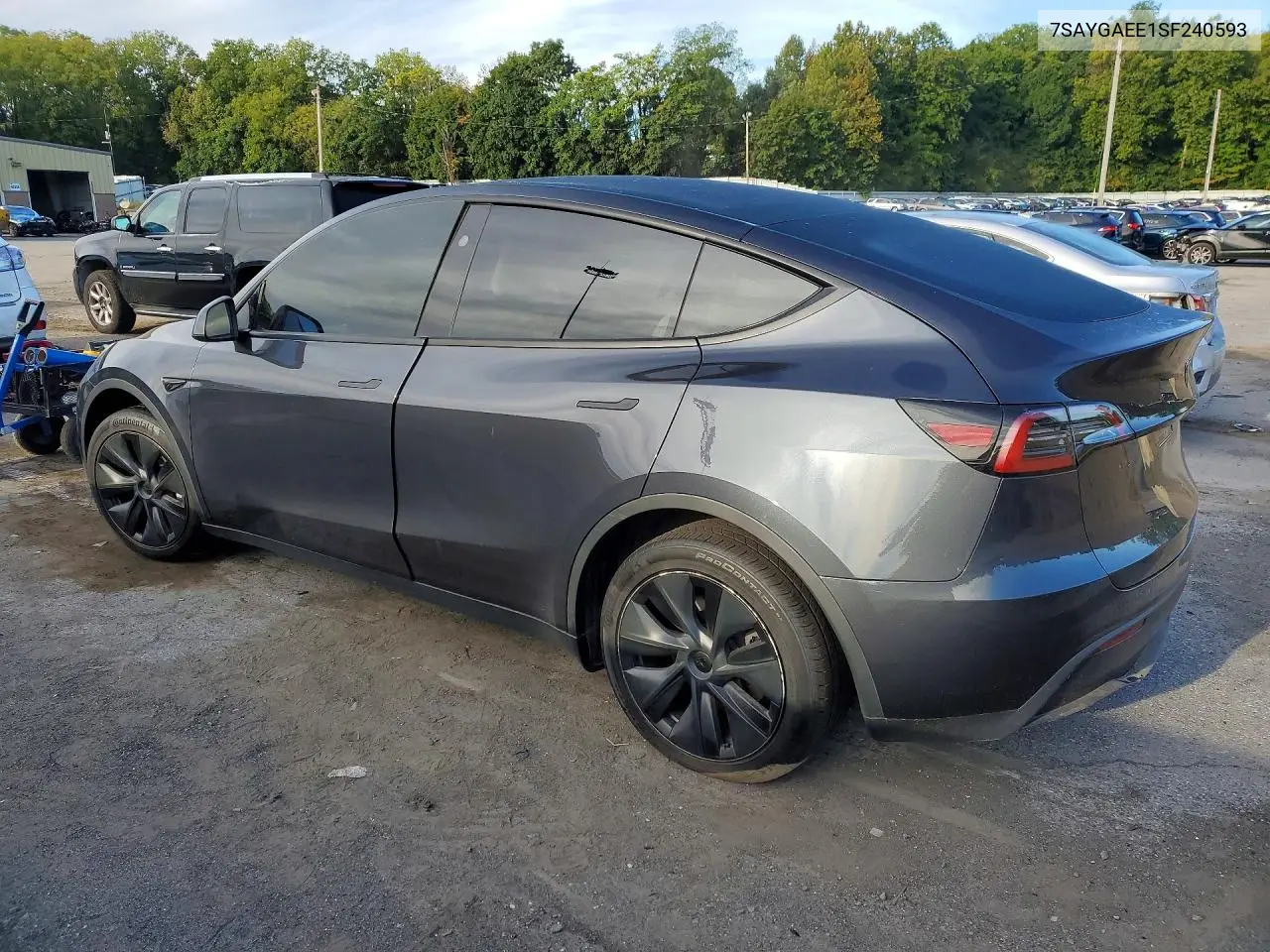 2025 TESLA MODEL Y VIN 7SAYGAEE1SF240593 — фото 2