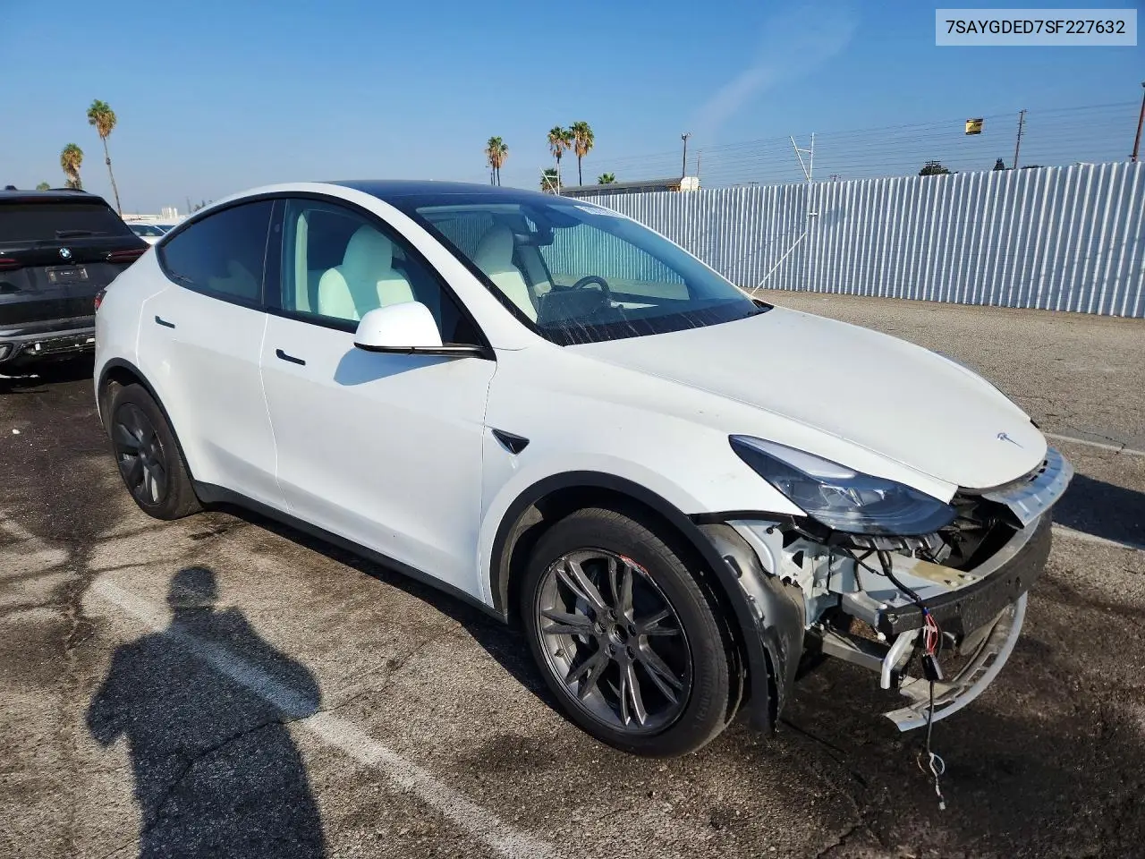 2025 TESLA MODEL Y VIN 7SAYGDED7SF227632 — фото 4