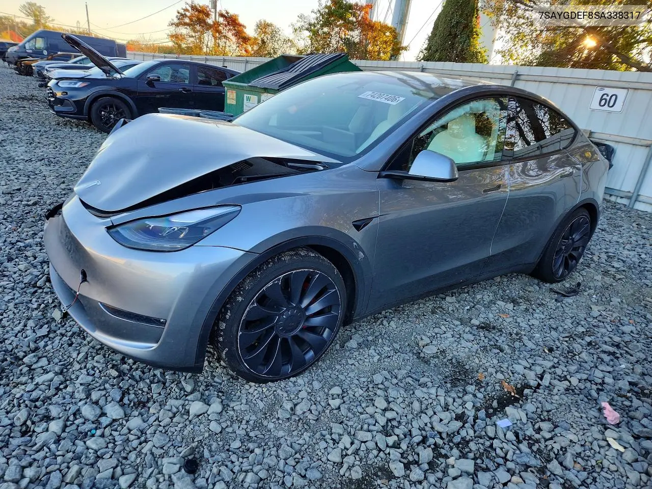 TESLA MODEL Y 2025, VIN 7SAYGDEF8SA338317