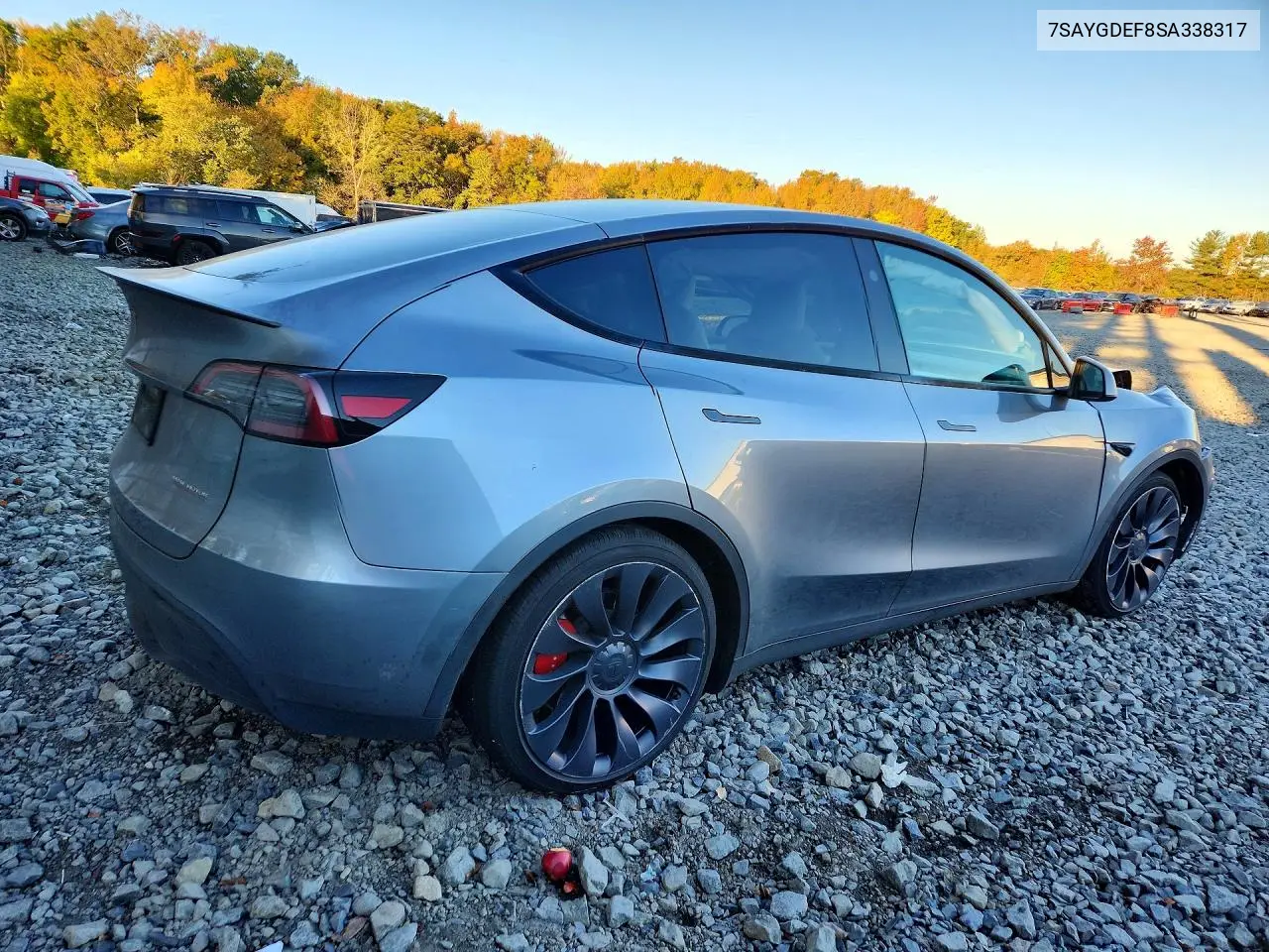 2025 TESLA MODEL Y VIN 7SAYGDEF8SA338317 — фото 3
