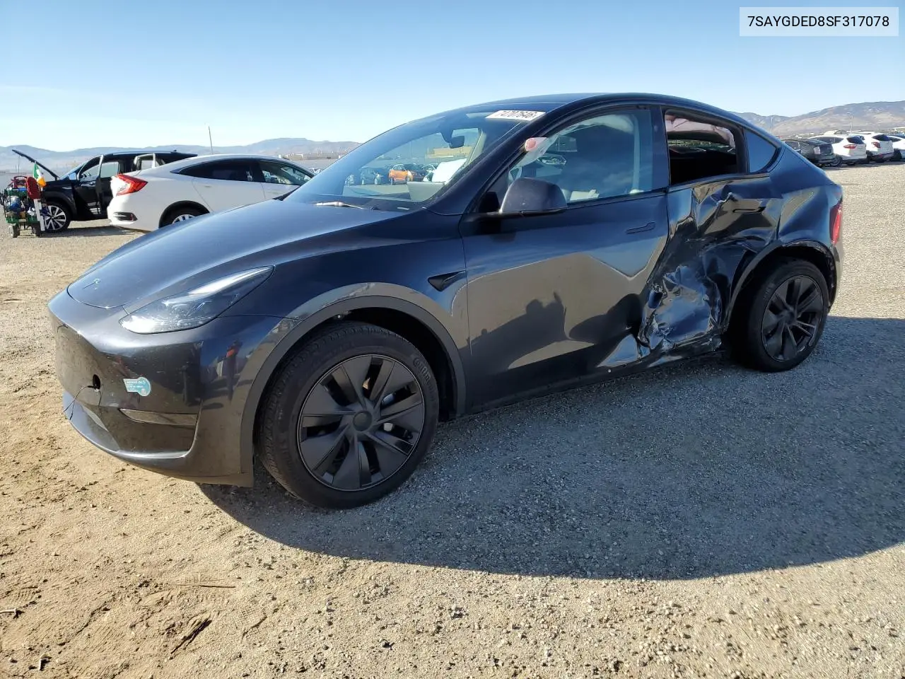 TESLA MODEL Y 2025, VIN 7SAYGDED8SF317078