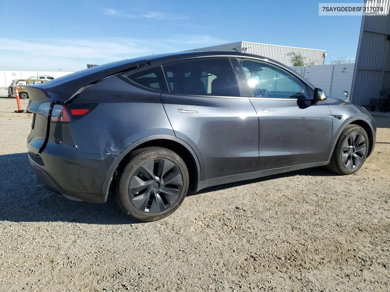 2025 TESLA MODEL Y VIN 7SAYGDED8SF317078 — фото 3