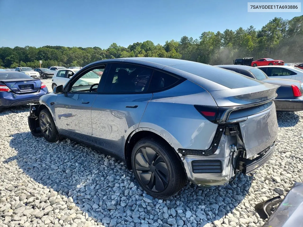 2026 TESLA MODEL Y VIN 7SAYGDEE1TA693886 — фото 2