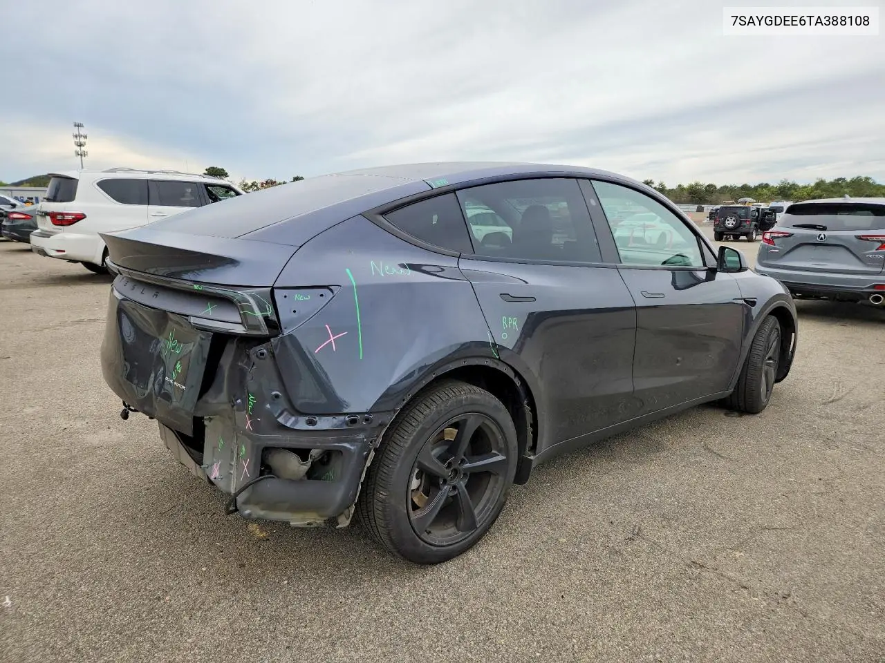 2026 TESLA MODEL Y VIN 7SAYGDEE6TA388108 — фото 3