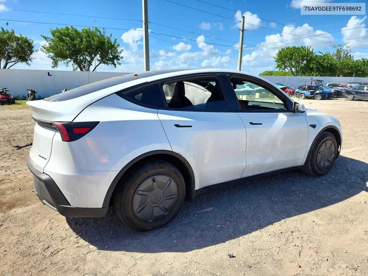 2026 TESLA MODEL Y VIN 7SAYGDEE9TF698692 — фото 3