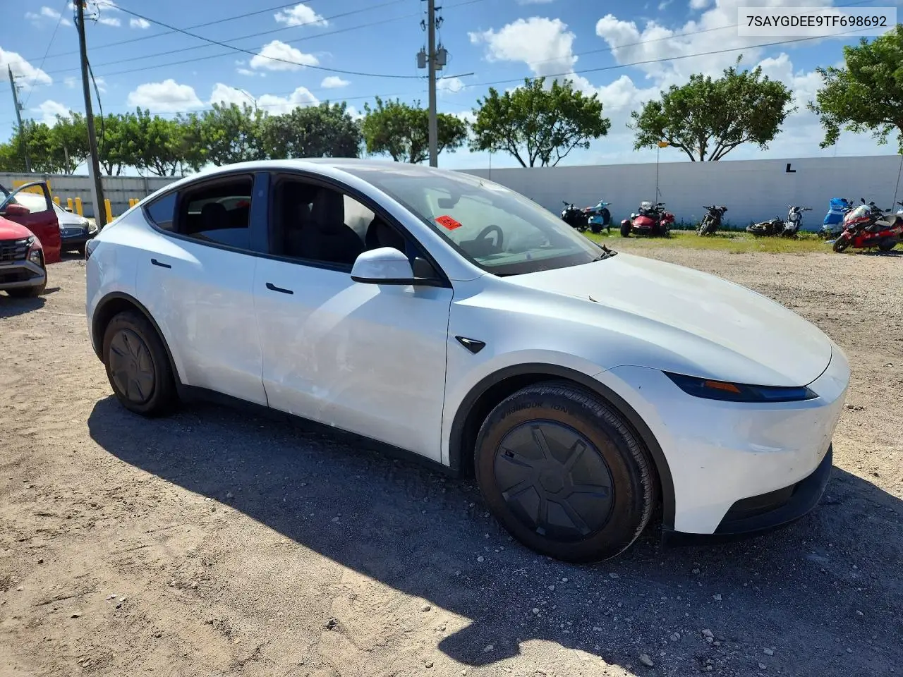 2026 TESLA MODEL Y VIN 7SAYGDEE9TF698692 — фото 4