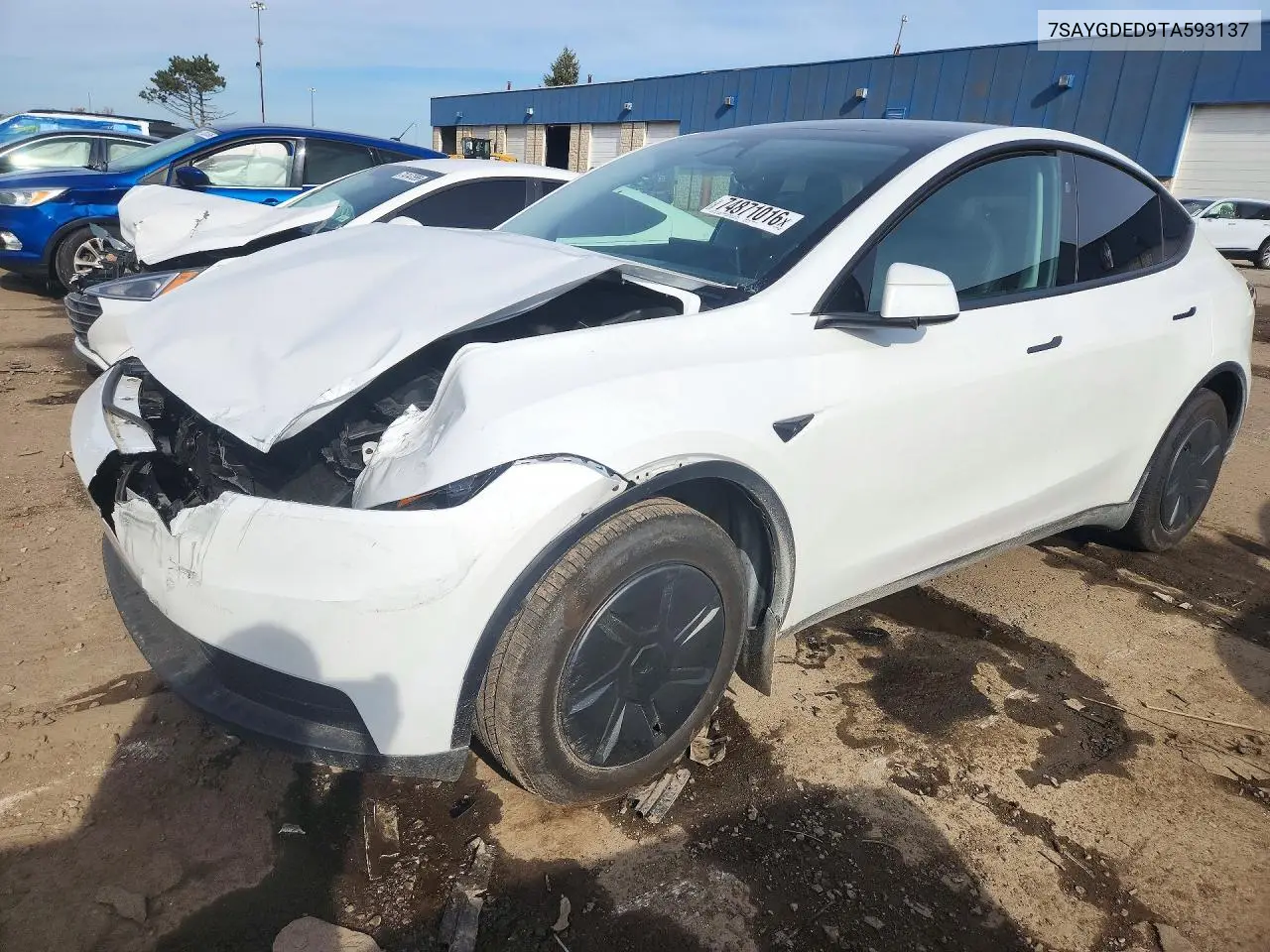TESLA MODEL Y 2026, VIN 7SAYGDED9TA593137