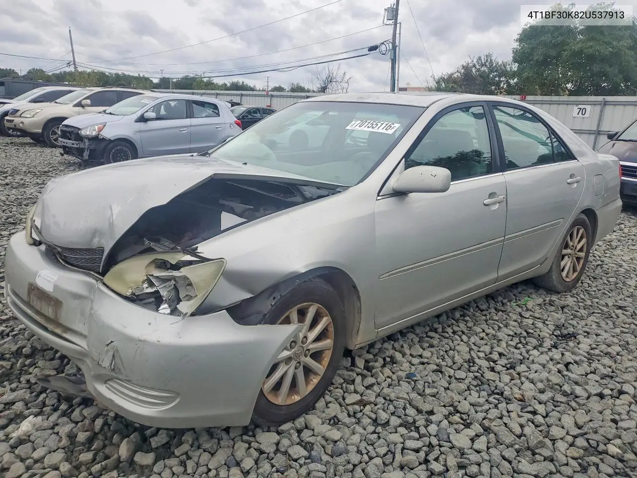 TOYOTA CAMRY 2002, VIN 4T1BF30K82U537913