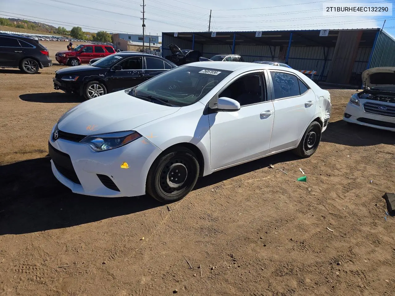 TOYOTA COROLLA 2014, VIN 2T1BURHE4EC132290