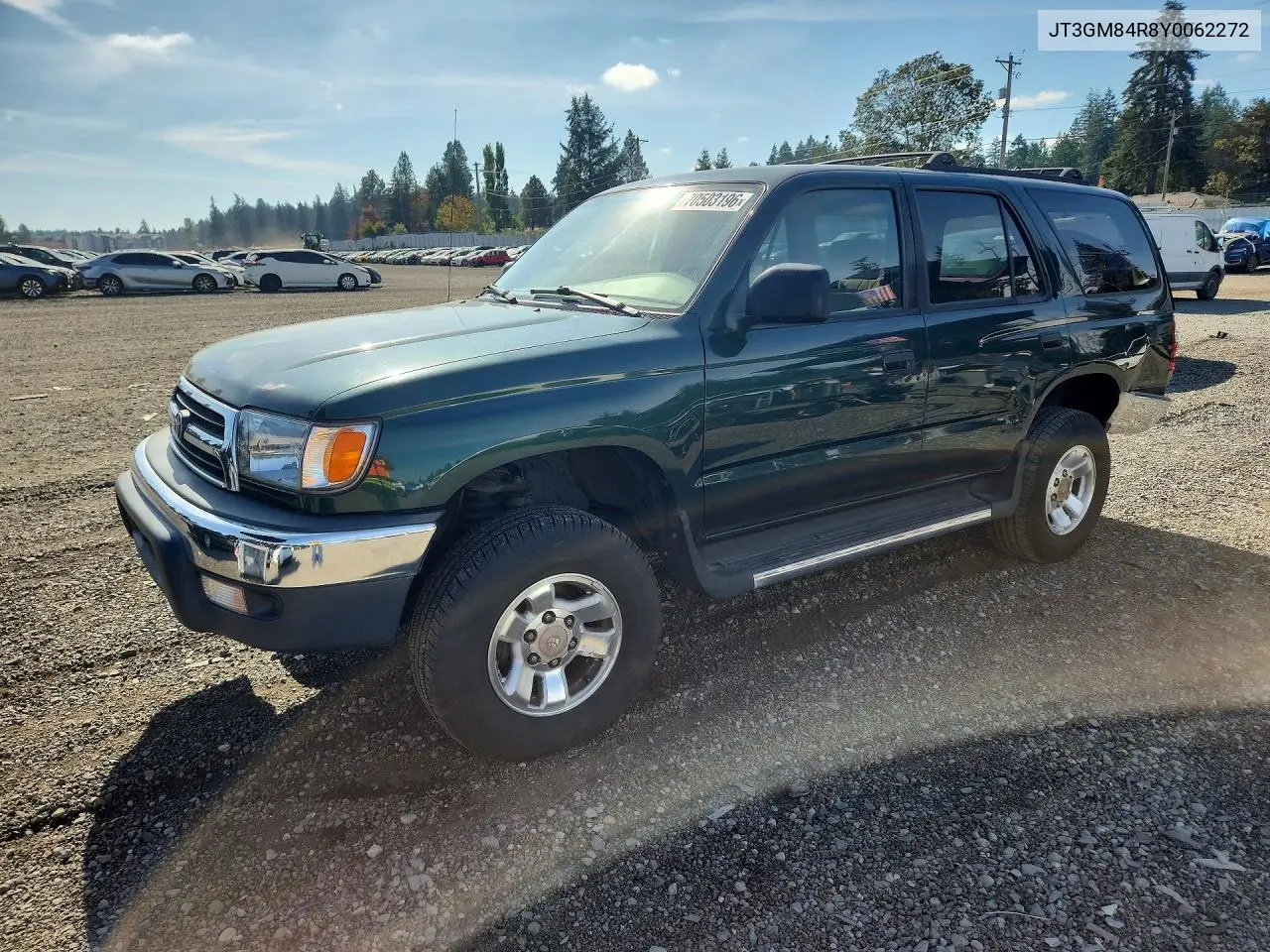 TOYOTA 4RUNNER 2000, VIN JT3GM84R8Y0062272