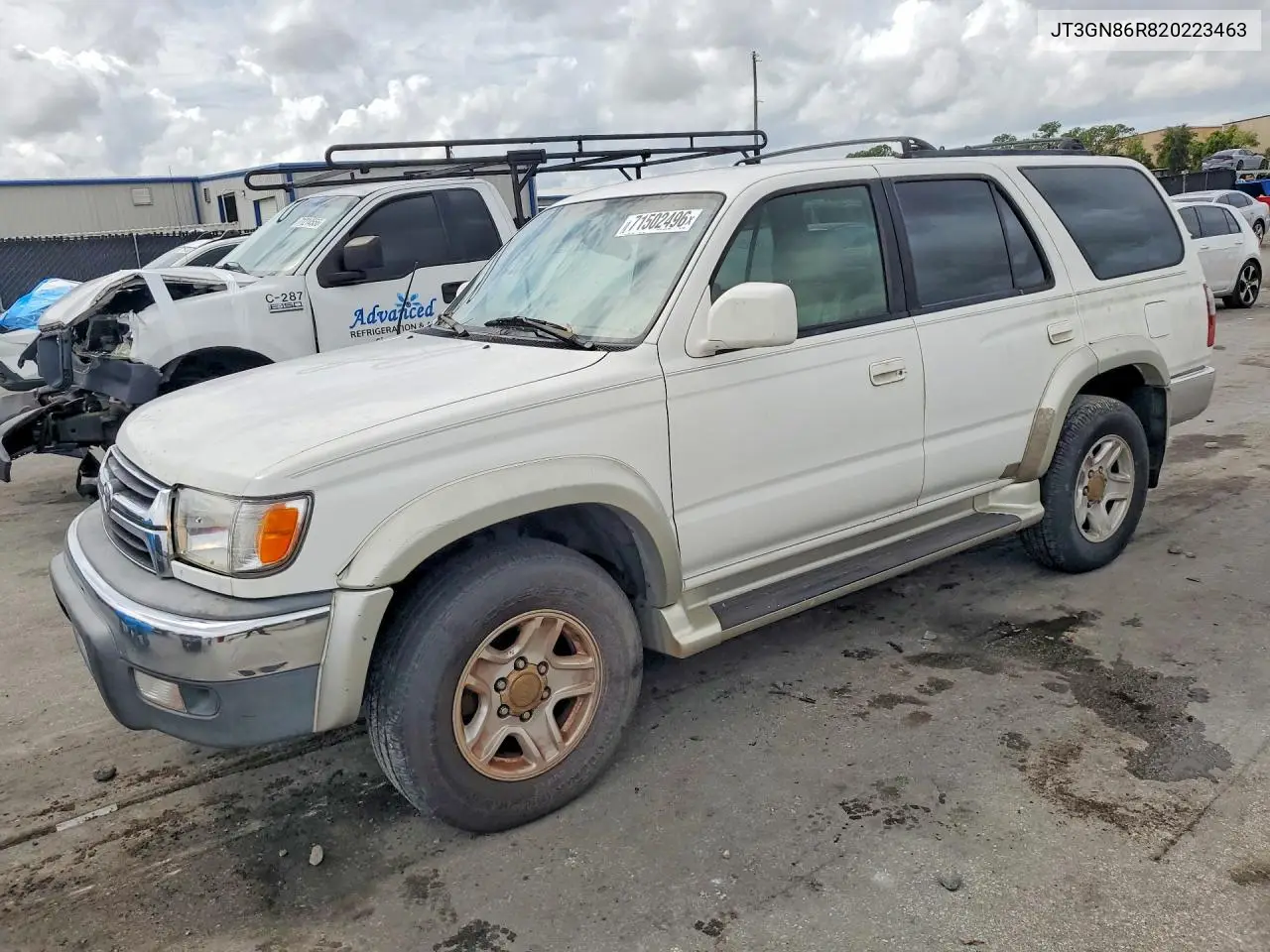 TOYOTA 4RUNNER 2002, VIN JT3GN86R820223463