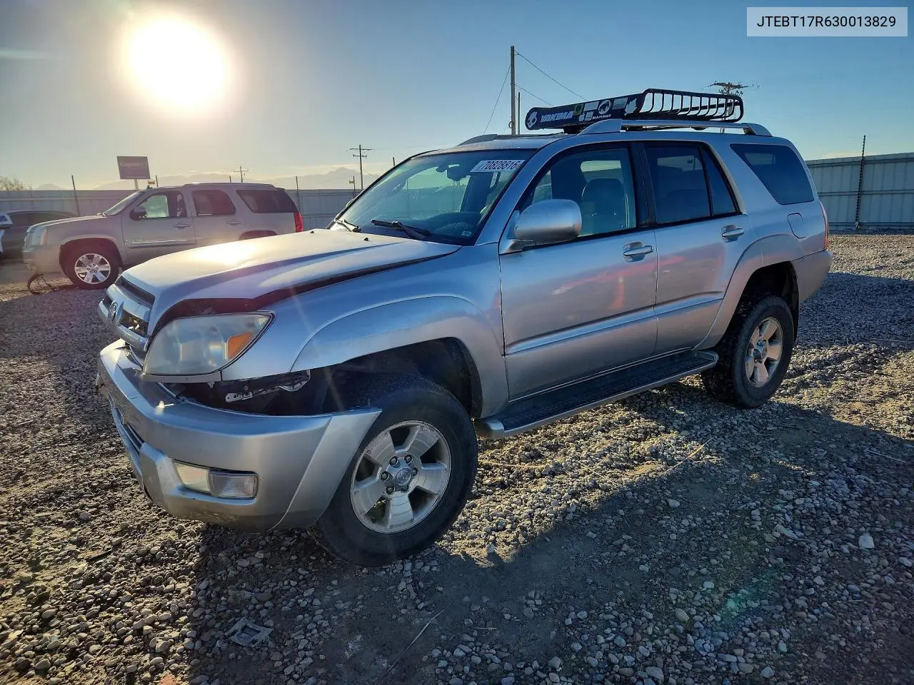 TOYOTA 4RUNNER 2003, VIN JTEBT17R630013829
