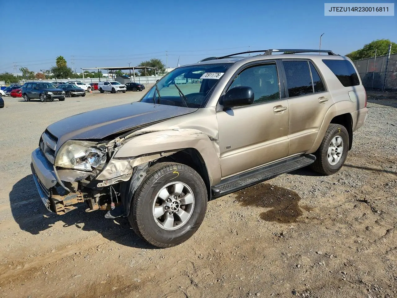 TOYOTA 4RUNNER 2003, VIN JTEZU14R230016811